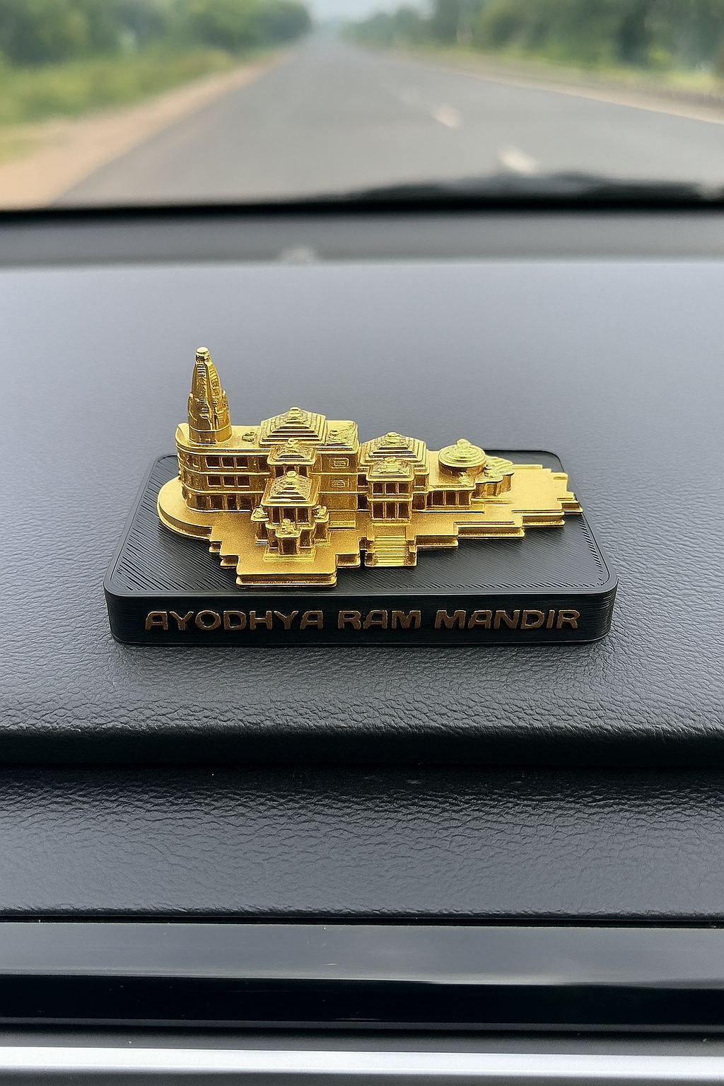 Customised Ram mandir for Car Dashboard