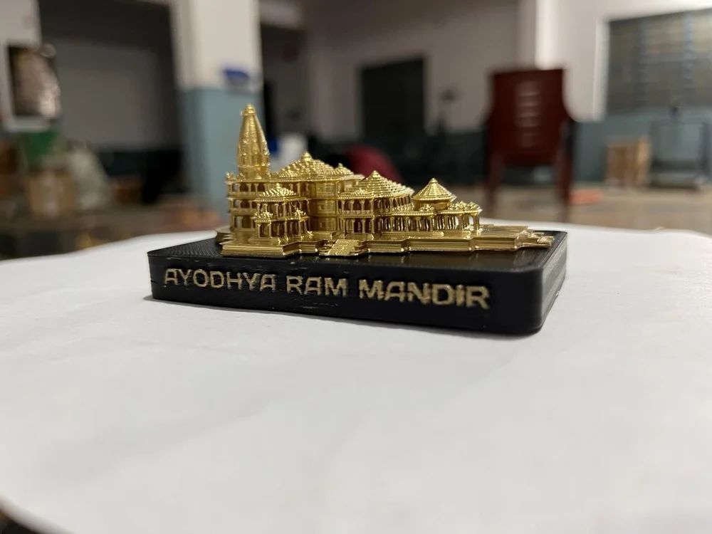 Customised Ram mandir for Car Dashboard